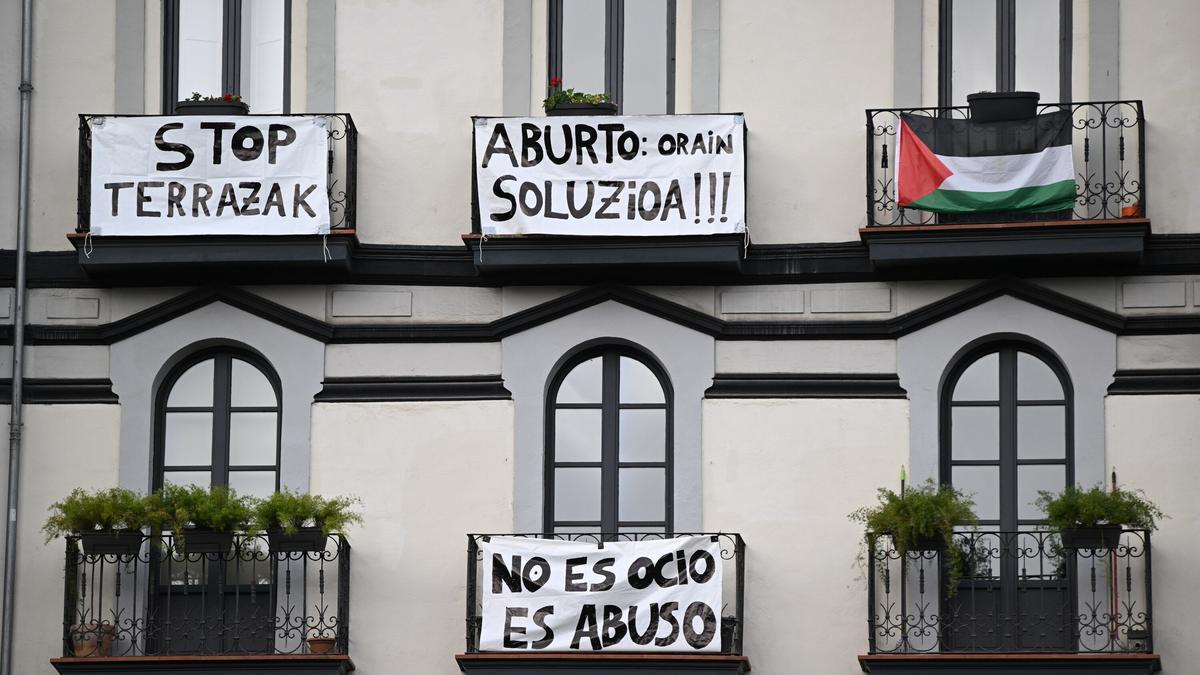 Una de las protestas de los vecinos del Muelles Marzana realizada recientemente