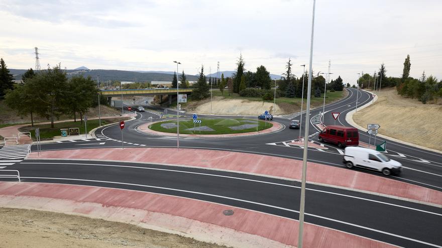 Fotos de la nueva glorieta de Mutilva
