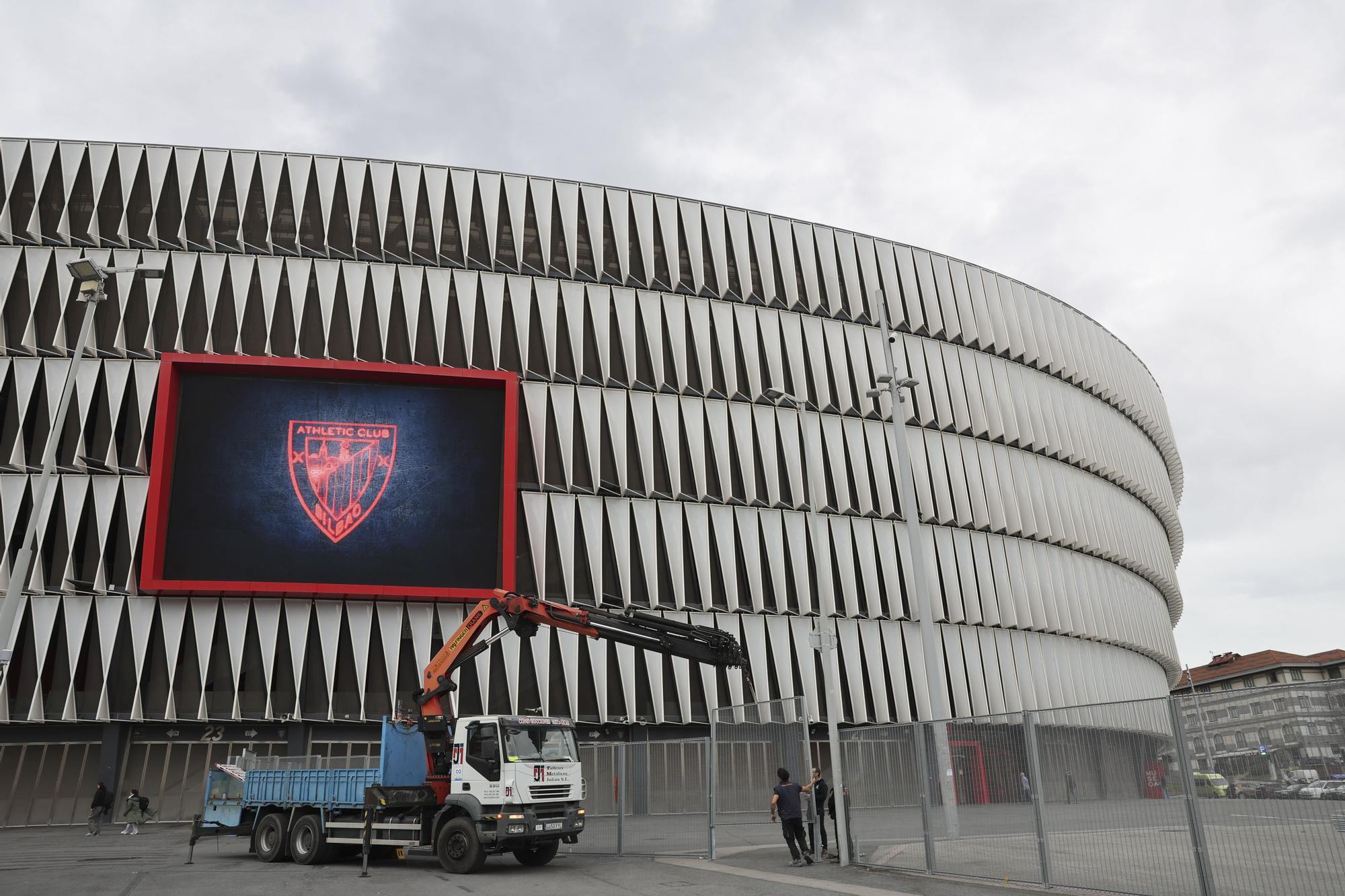 San Mamés refuerza la seguridad de cara al partido del miércoles ante el PSG