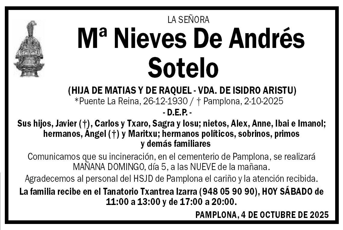 Mª Nieves De Andrés Sotelo