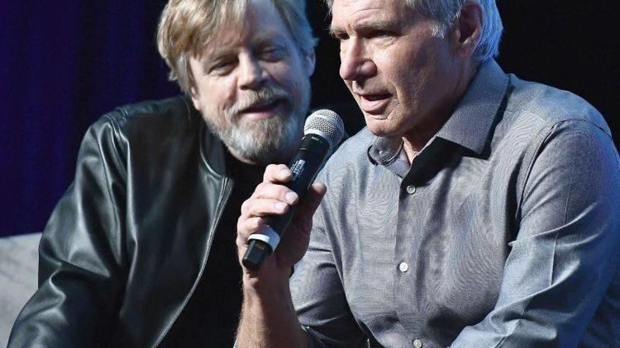 Harrison Ford en la celebración del 40 aniversario de Star Wars