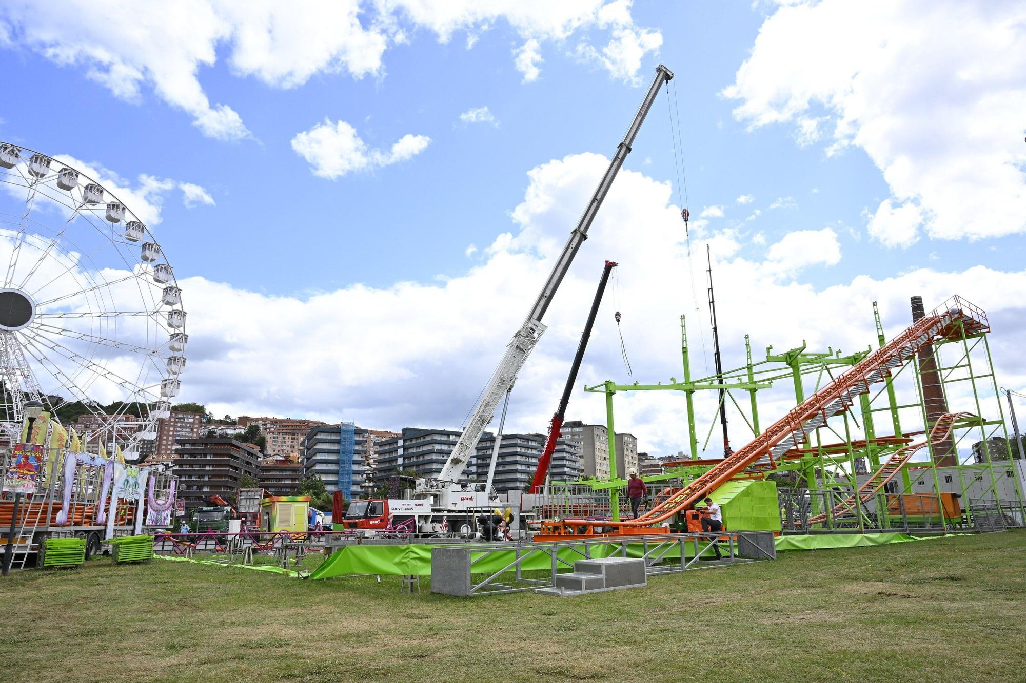 En fotos: las barracas se despiden del parque Etxebarria hasta el año que viene