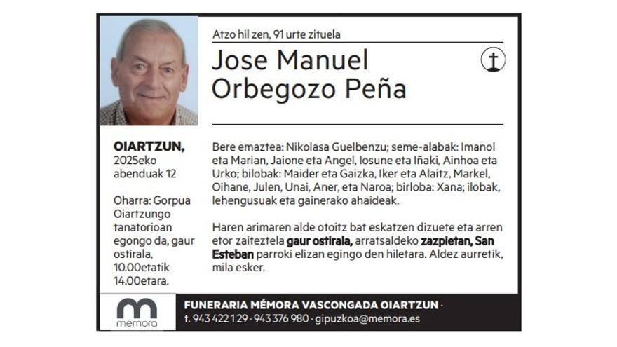 Jose Manuel Orbegozo Peña