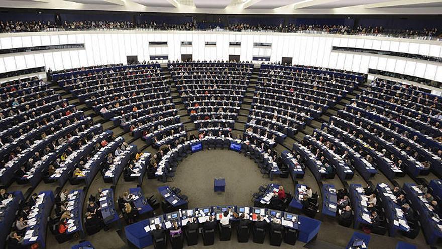 Vista general de la sesión plenaria del Parlamento Europeo en Estrasburgo.
