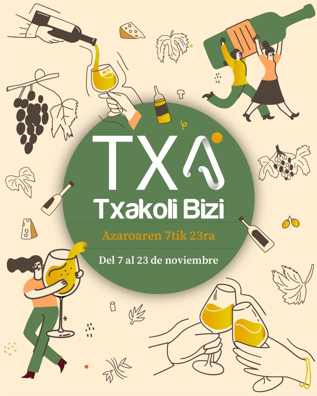 Cartel Txakoli Bizi 2025