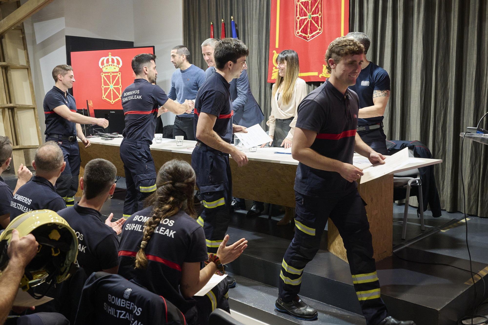 28 hombres y 2 mujeres terminan el Ingreso Básico de Bomberos de Navarra