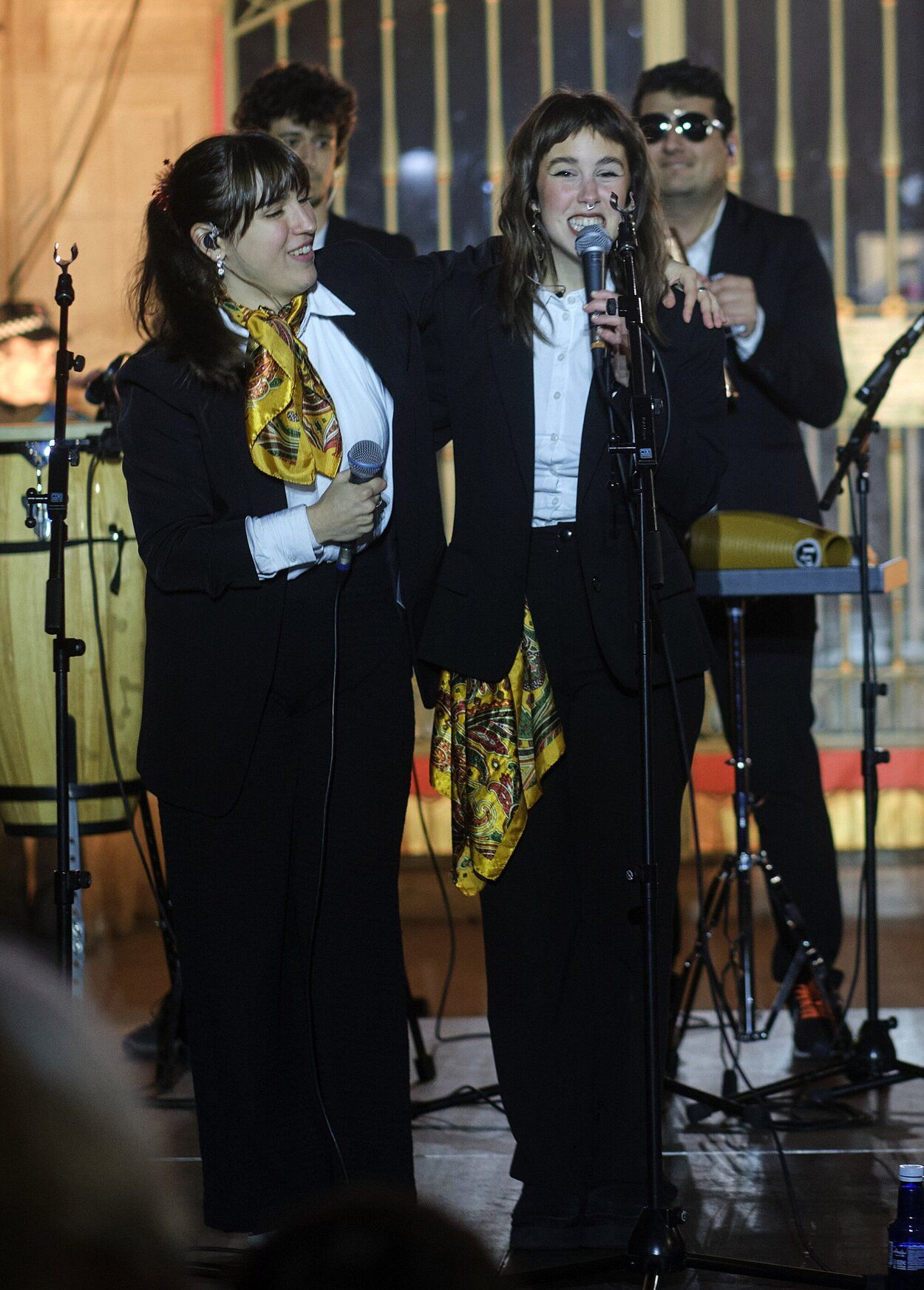 Imagenes del encendido de luces de navidad en Pamplona