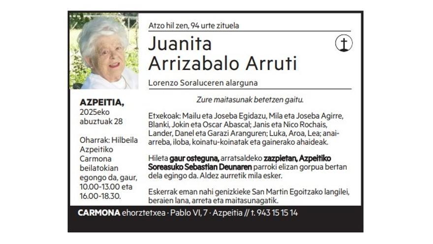 Juanita Arrizabalo Arruti