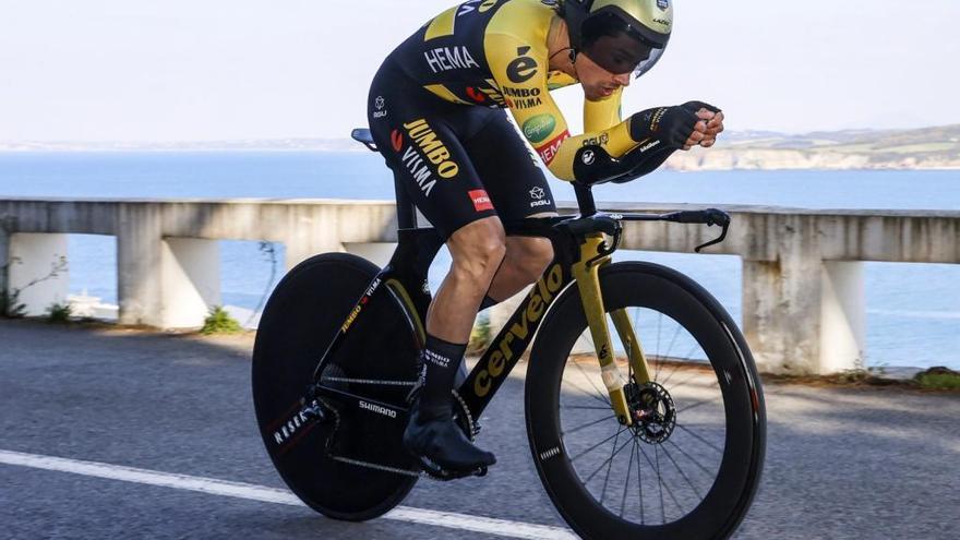 Roglic, vencedor en Hondarribia y primer líder.