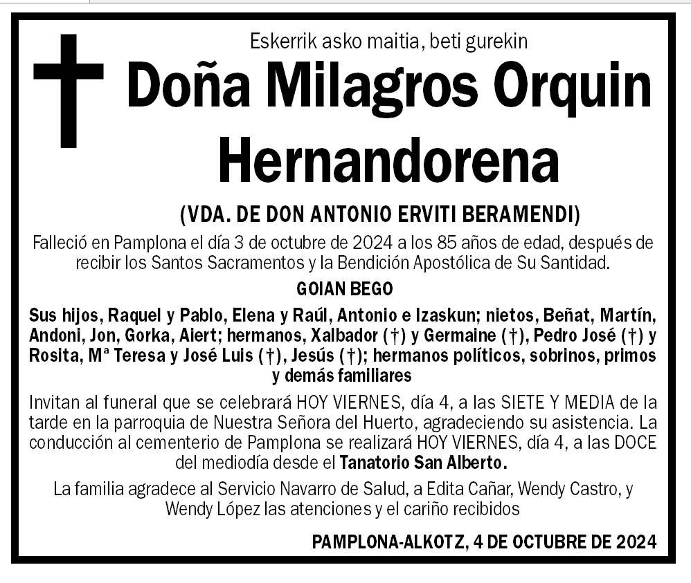 Milagros Orquin Hernandorena