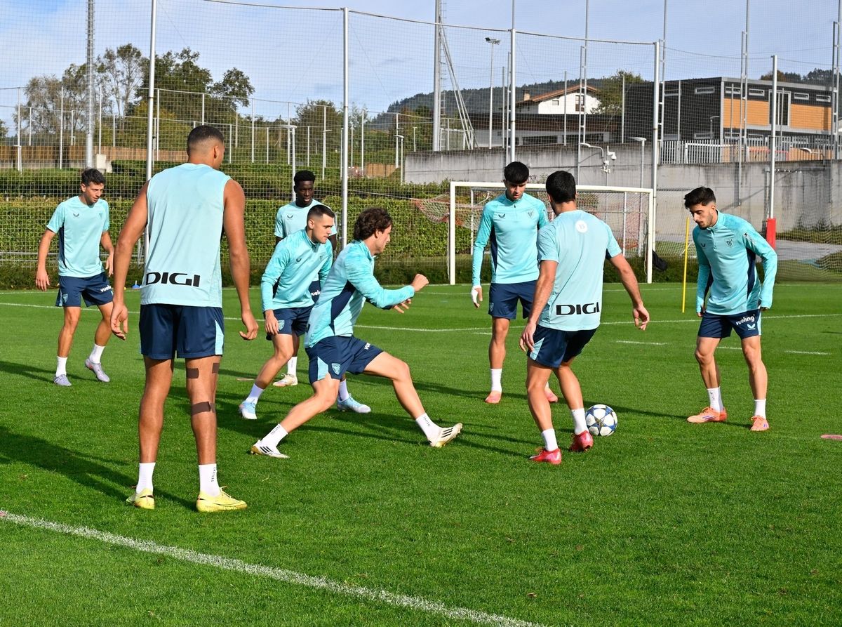 Entrenamiento del Athletic en Lezama