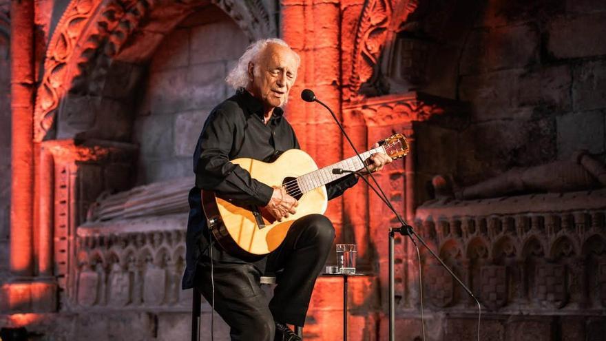Amancio Prada, en el Festival de Músicas Sagradas del Monasterio de la Oliva