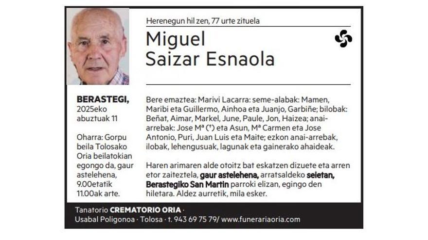 Miguel Saizar Esnaola