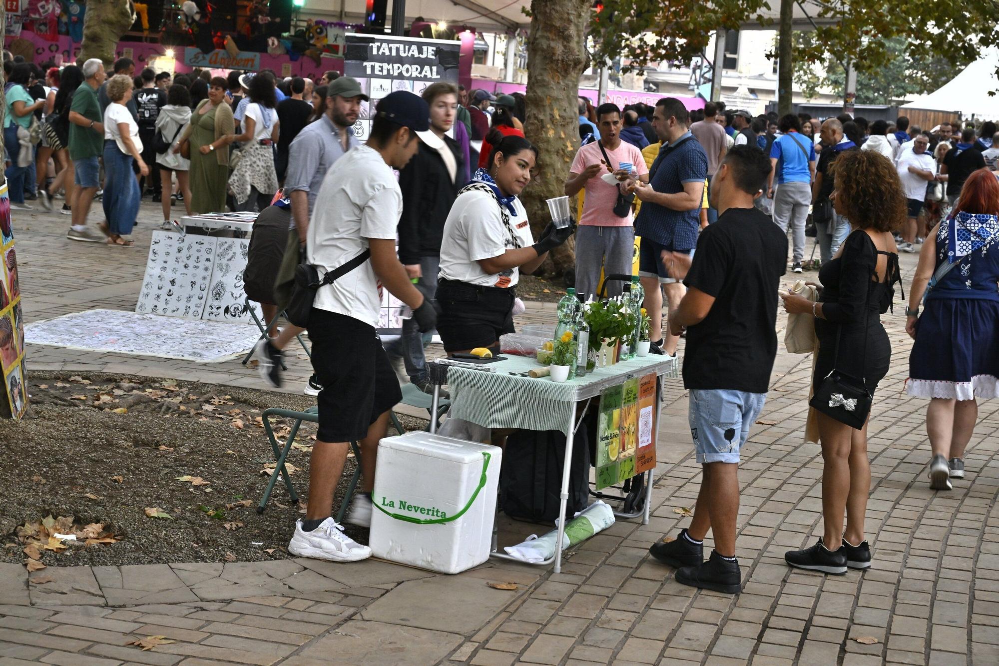 En imágenes: puestos de comida ilegal en Aste Nagusia