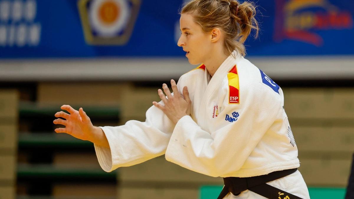 La judoka navarra Paula Beorlegui. La judoka navarra Paula Beorlegui.