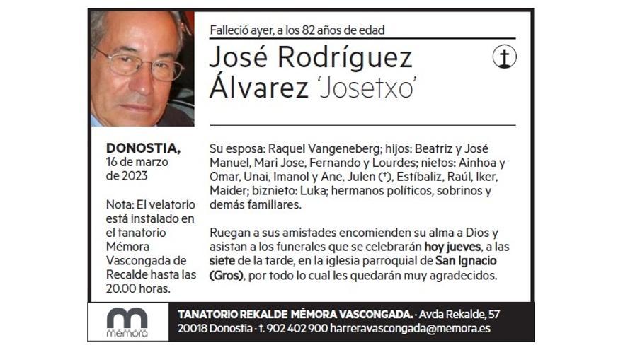 JOSE RODRIGUEZ ALVAREZ