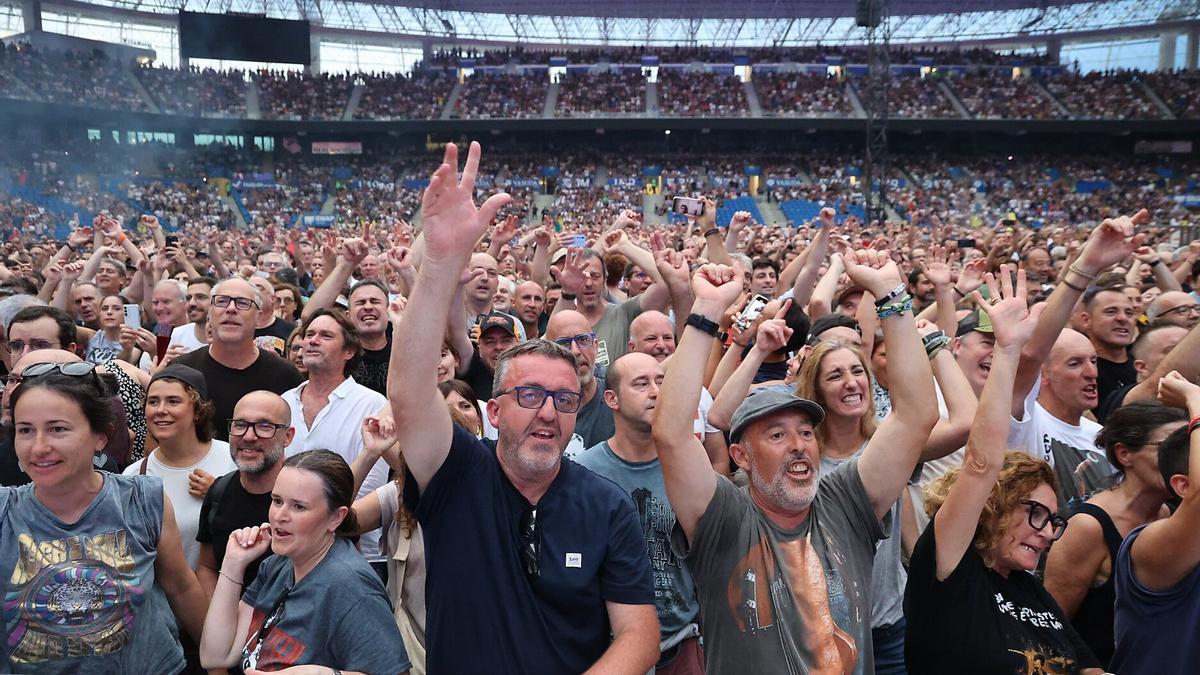 Anoeta, lleno, en el segundo concierto de Bruce Springsteen en Donostia