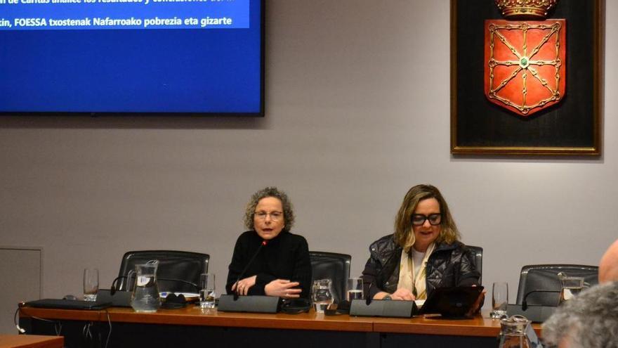 La comisión de Derechos Sociales del Parlamento de Navarra analiza el Informe FOESSA con el foco en pobreza y vivienda