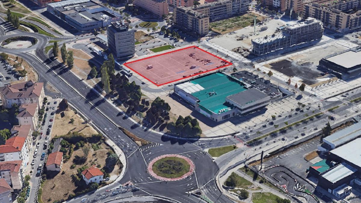 Imagen del parking donde se levantará vivienda protegida.