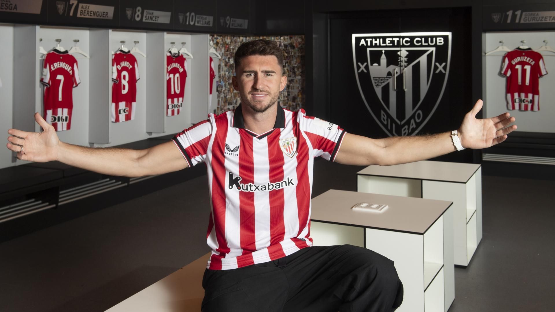 En imágenes: así luce de nuevo Laporte la camiseta del Athletic