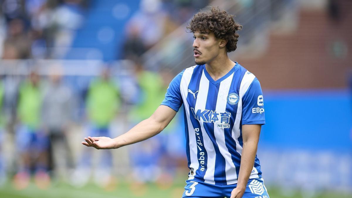 Yusi, durante el Alavés-Elche del domingo en Mendizorroza.