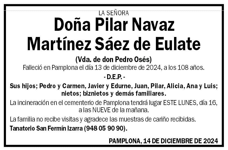 Pilar Navaz Martínez Sáez de Eulate