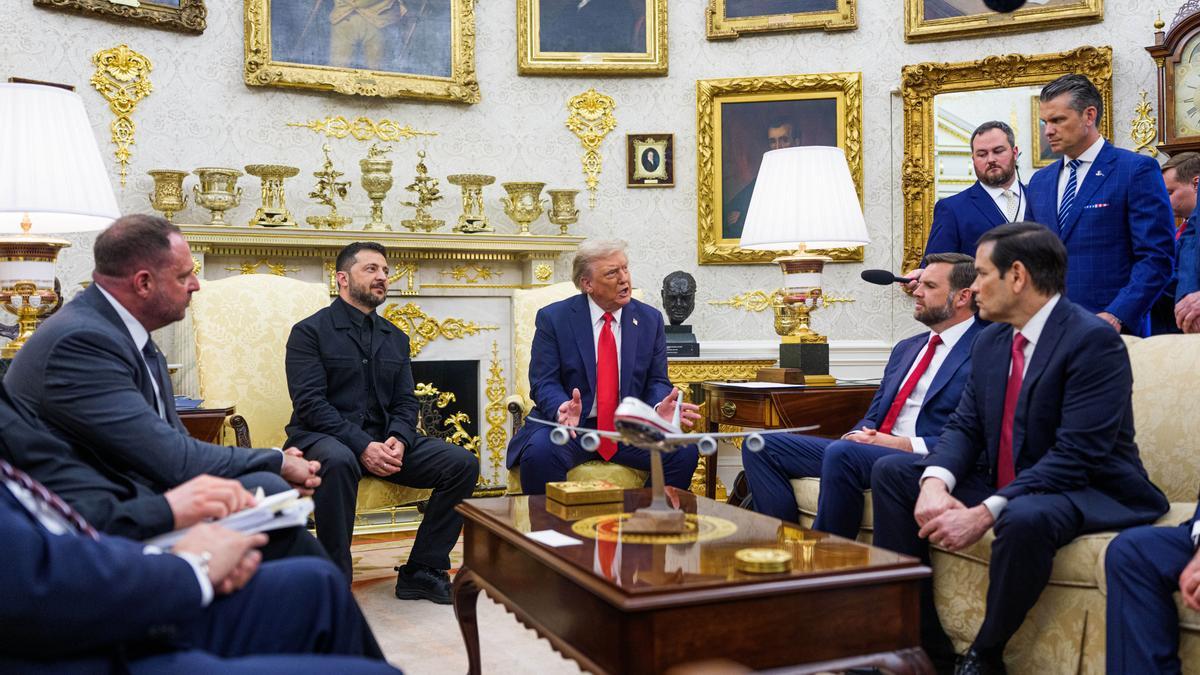 Reunión entre Trump y Zelenski en Washington.
