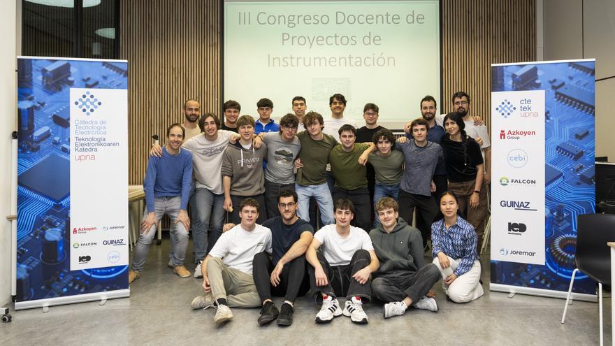 Estudiantes de la UPNA diseñan sensores de temperatura, luz 