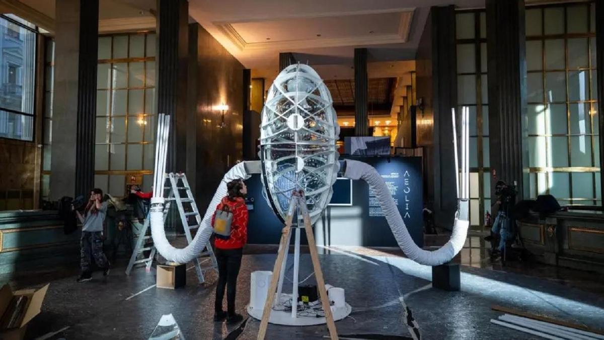 Exposición &#039;Aeolia&#039; en el Instituto Cervantes.