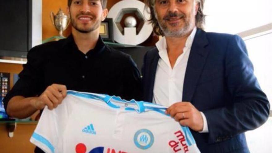 Lucas Silva, durante su presentación en el Marsella.