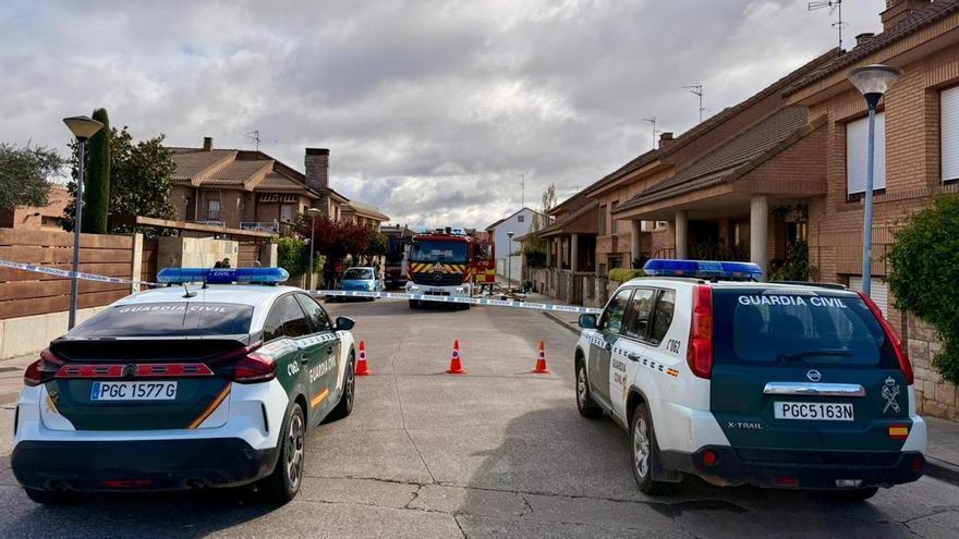 Fotos del incendio de una vivienda en Cintruénigo
