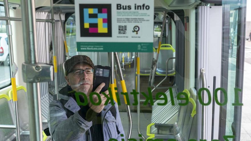 Vitoria habilita una herramienta para facilitar información de los autobuses urbanos a las personas con baja visión