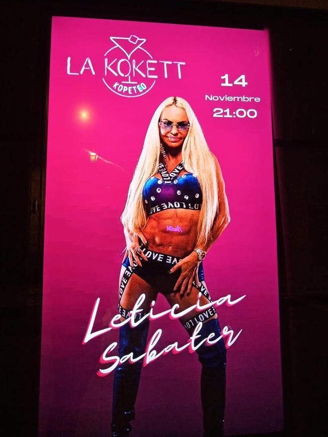 Leticia Sabater actúa este viernes en La Kokett y en La Comarca