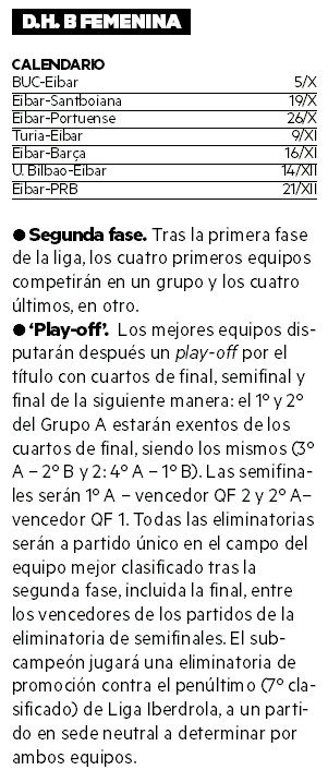 Calendario DHBF