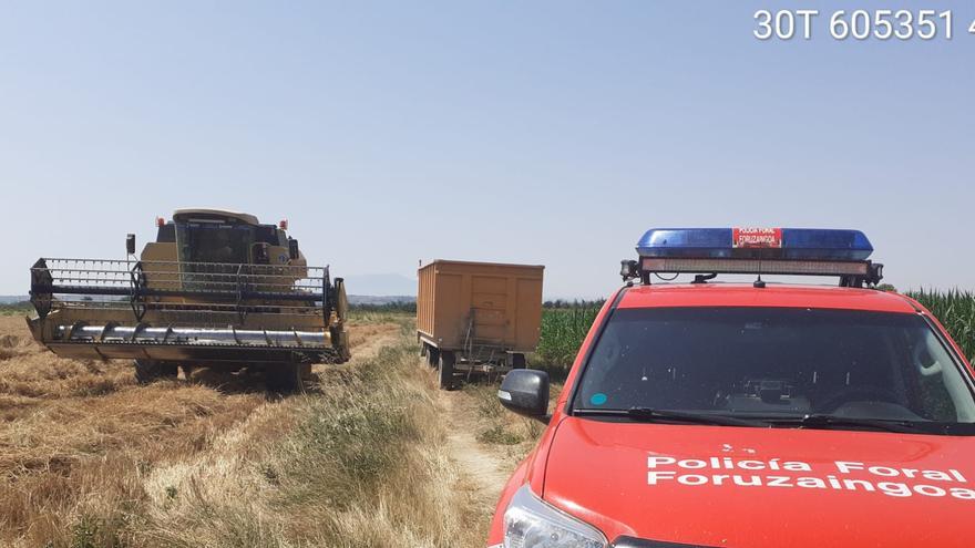 Denunciado un agricultor en Navarra por estar cosechando pese a la prohibición expresa