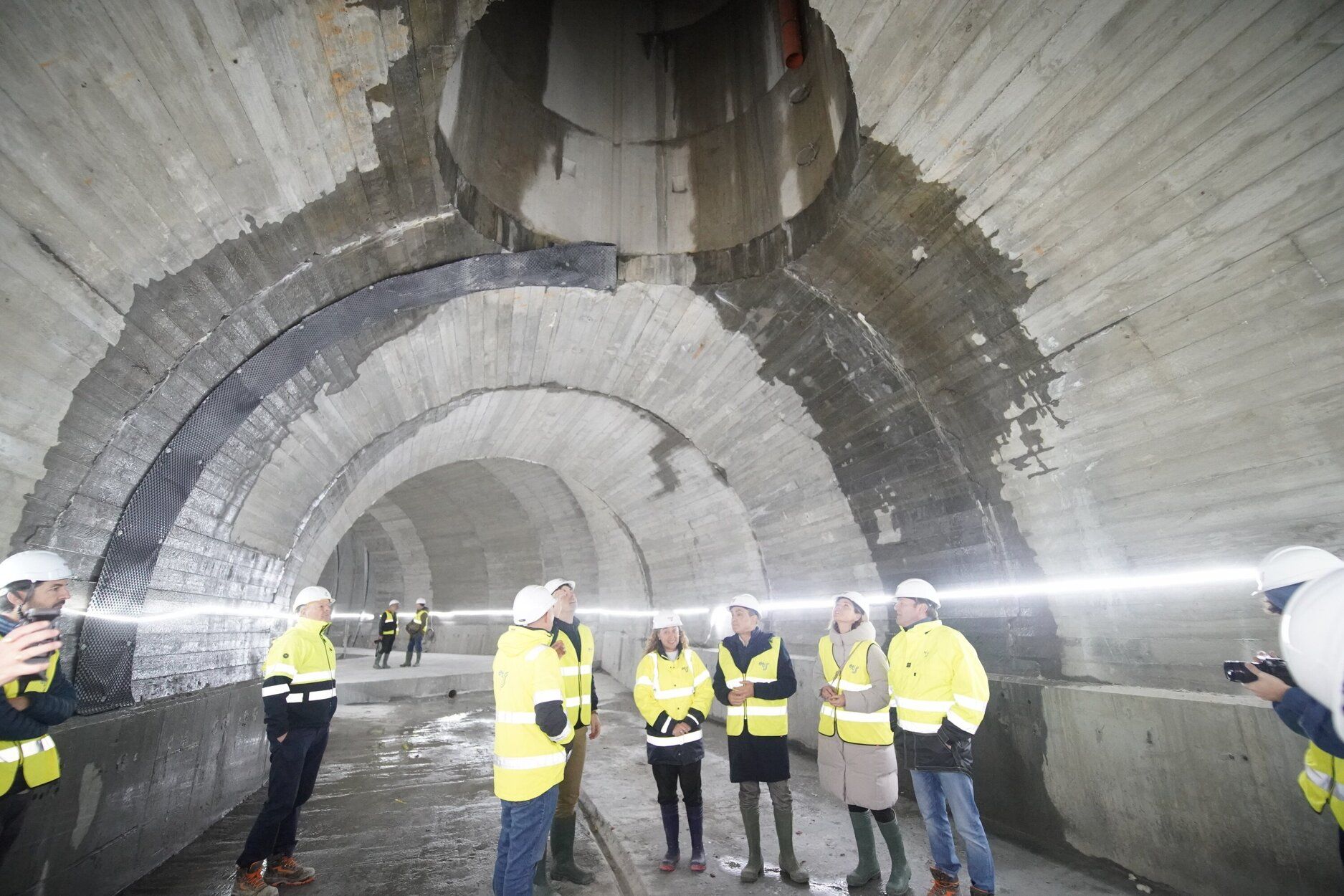 Avance de las obras en la nueva estación Centro-Concha del Topo