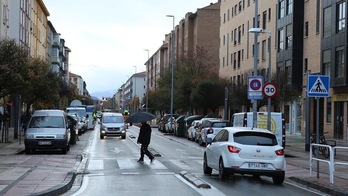 Avenida de Marcelo Celayeta, en el norte de Pamplona.