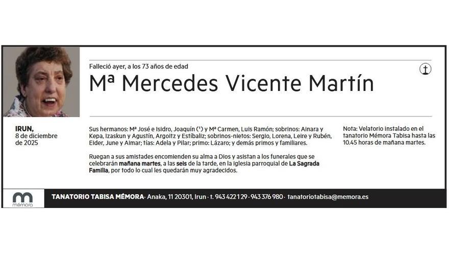Mª MERCEDES VICENTE MARTIN