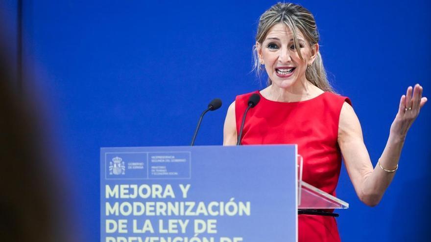 Yolanda Díaz dice que Europa debe "despertar" y "reaccionar" ante los retrocesos sociales