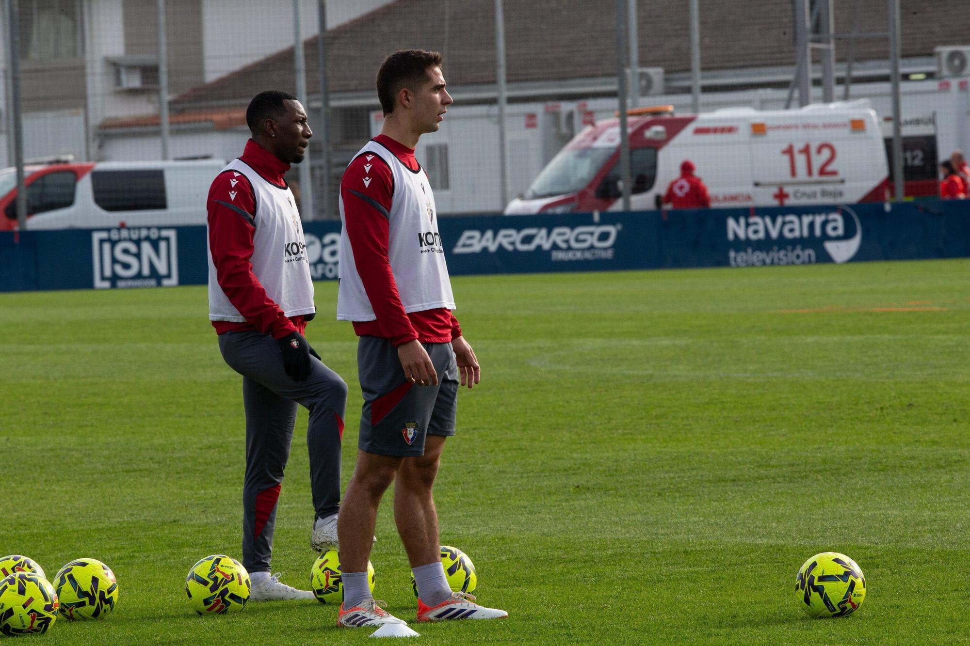 Fotos del entrenamiento de Osasuna en Tajonar tras la derrota ante la Real Sociedad