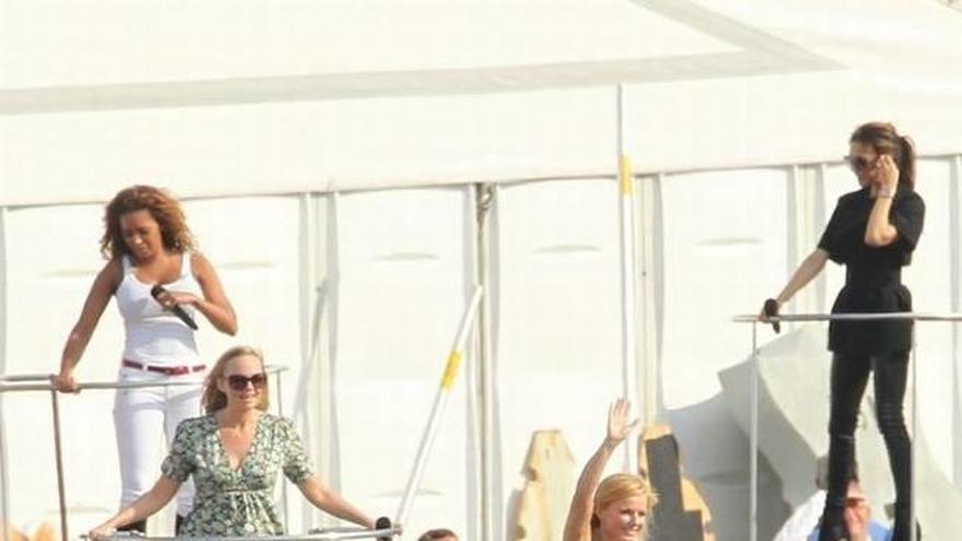 Las Spice Girls ensayan para la clausura de los JJ.OO.