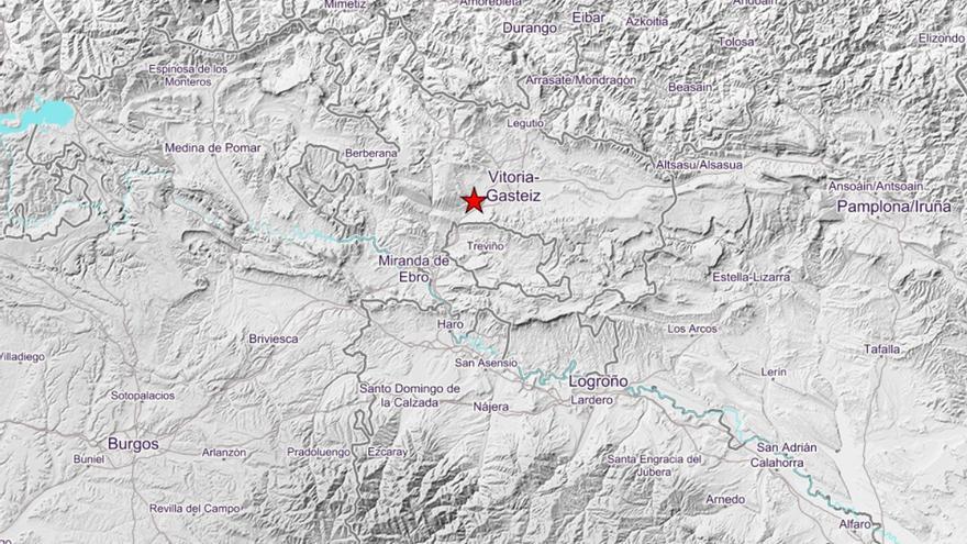 Álava tiembla por un terremoto de magnitud 4 con epicentro en Iruña Oka