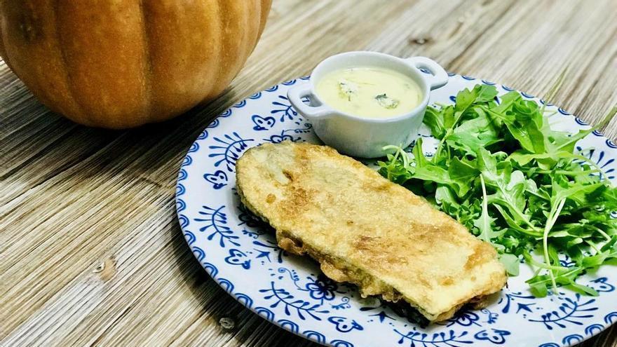 Receta de verano: berenjenas rellenas de calabaza y queso azul