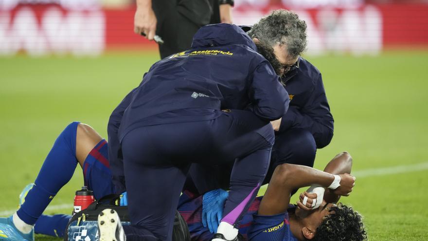 Hansi Flick: "Lamine tiene un lesión, pero habrá que esperar para conocer el alcance"