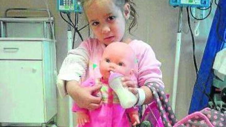 La pequeña Jacqueline, de cinco años.