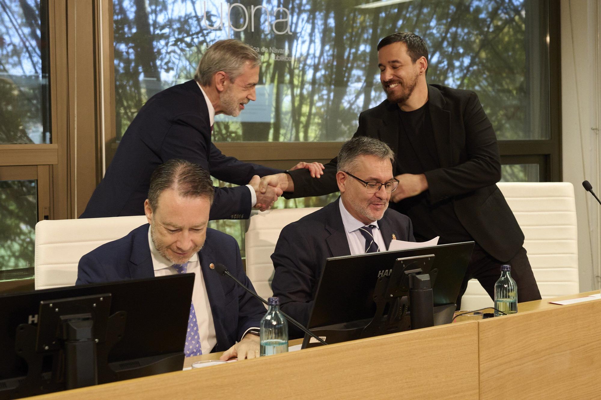 Fotos de la toma de posesión de Francisco Javier Santiago Marcos como nuevo presidente del Consejo Social de la UPNA