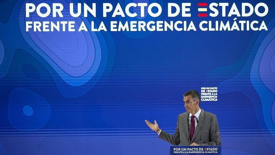 Sánchez propone una nueva agencia de Protección Civil para el pacto de Estado contra la Emergencia Climática