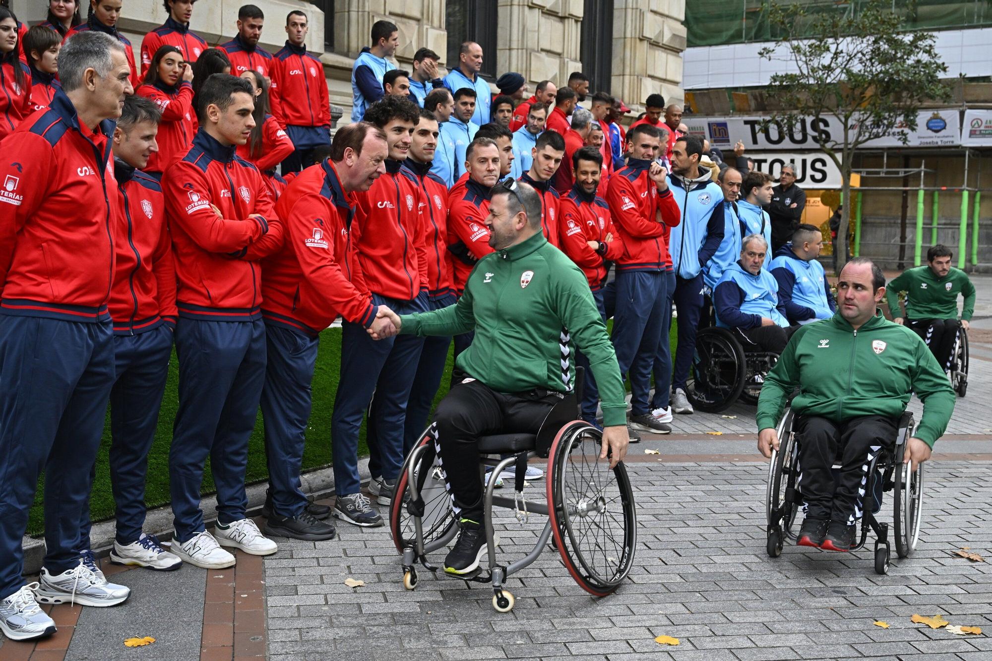 Recepción oficial a las delegaciones participantes de la Liga de Naciones por parte de las autoridades.