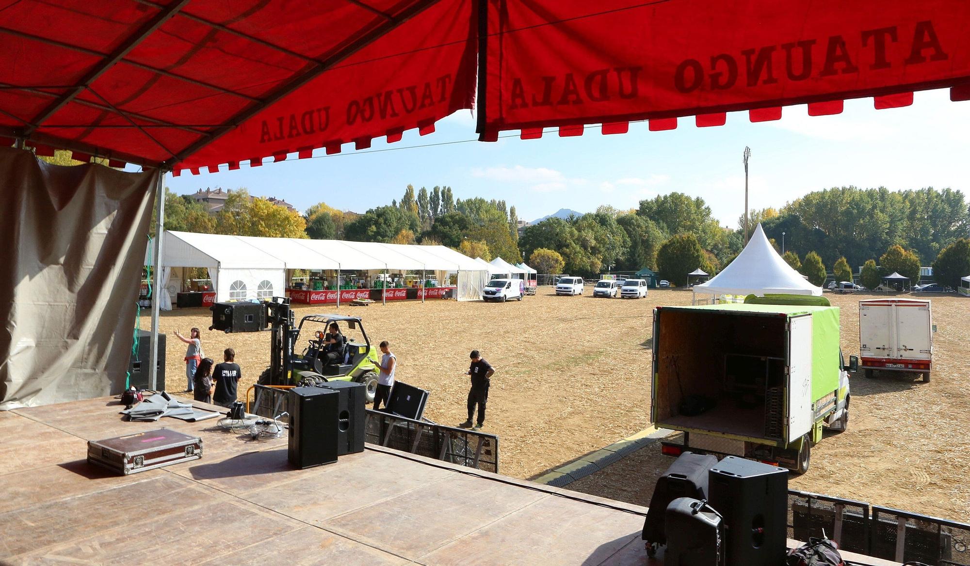 FOTOS | Preparativos del Nafarroa Oinez 2025 en Villava - Atarrabia