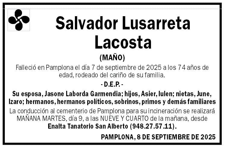 Salvador Lusarreta Lacosta